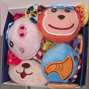 Colorful Plush Animal Toy Set